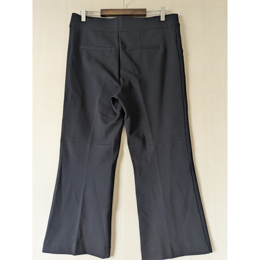 Spanx Perfect Pant Women XL Petite Black Cropped Flare Ponte Pull On Office - Picture 3 of 10